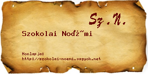 Szokolai Noémi névjegykártya